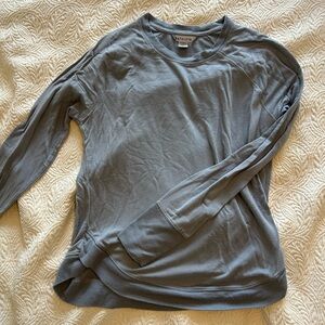 Athleta Light Blue Crew Neck Top